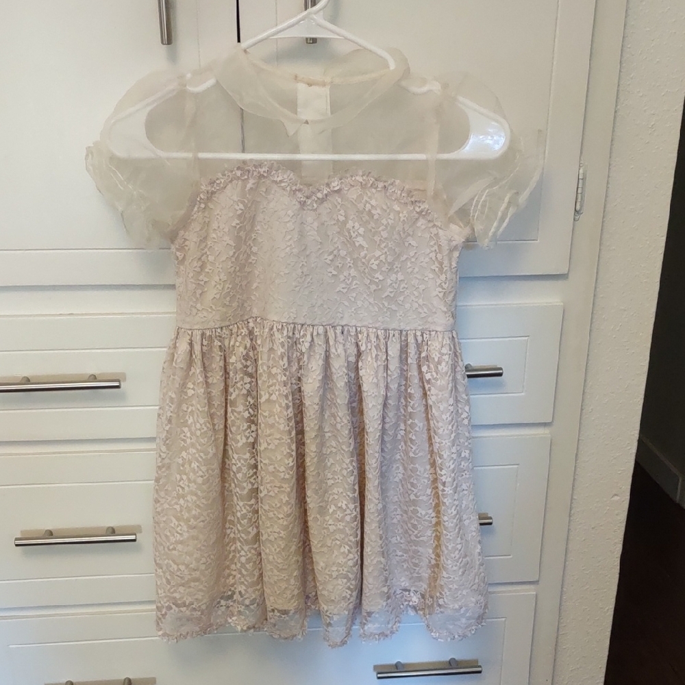 Noralee Lace Cream Kids Dress